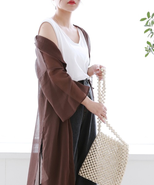 「Isn't She?」 カーディガン FREE ブラック レディース_画像6