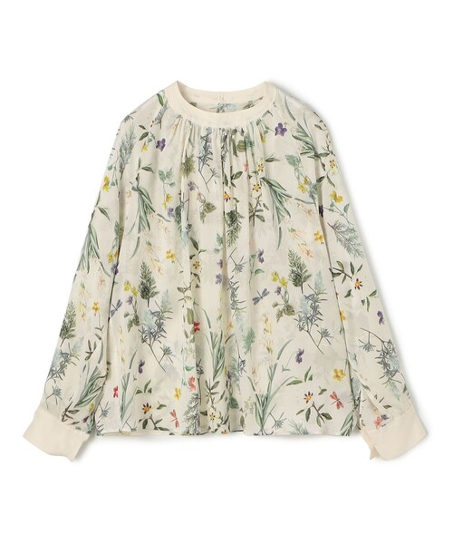 TOMORROWLANDcollectionギャザーネックブラウス TOMORROWLAND collection ブラウス シャツ インセクトパフューム