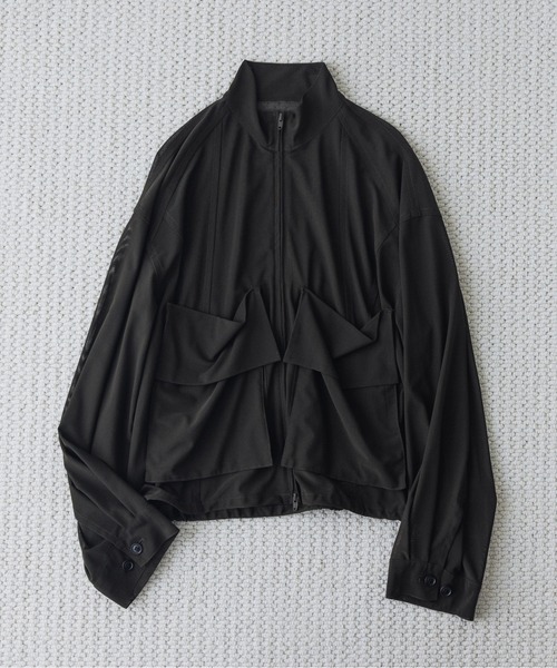 remer コート ジャケット クロップドマイクロメッシュトラック
