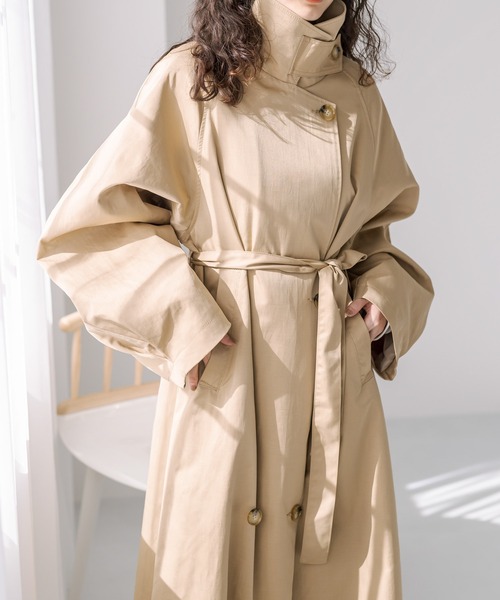 mystic（ミスティック） チェスターコート 2 キャメル レディース