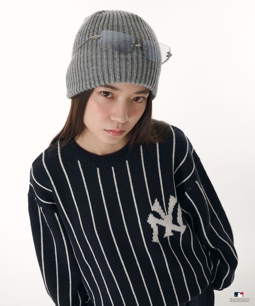 Perushu セーター ニット × MLB ジャガードニット メンズ レディース