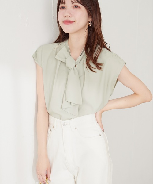 「natural couture」 半袖ブラウス FREE ネイビー レディース_画像9