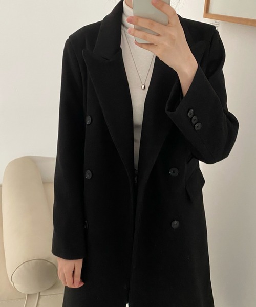 カシミヤコート ELMIDAS カシミヤダブルフェイス リバーコート
