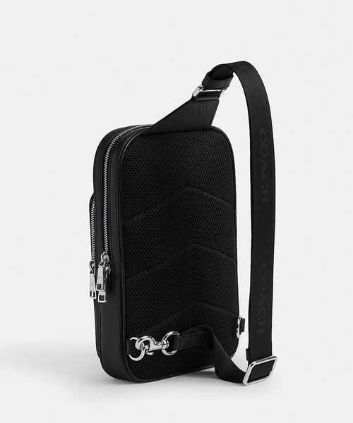 美品 COACH ブラック スリングバッグ ボディバッグ メンズバッグ コーチ COACH（コーチ） ウエストポーチ フェリックス スリング バッグ メンズ