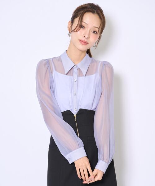 AND COUTURE（アンドクチュール） ブラウス シャツ バタフライリボン
