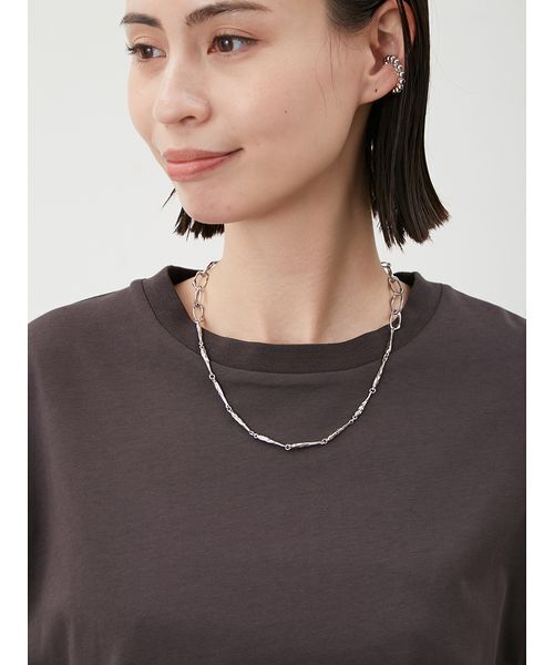 「Mila Owen」 半袖Tシャツ 1 レッド レディース_画像5