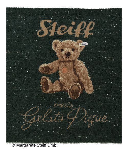 新品　タグ付　GELATO PIQUE ジェラートピケ　シュタイフ　ブランケット Steiff】パウダーネップジャガードブランケット（ブランケット