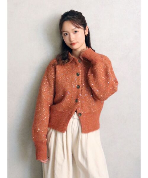 ungrid❤︎カーディガン Ungrid（アングリッド） カーディガン ボタンデザインニット