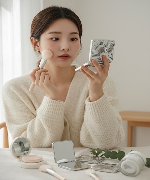 1004ST コンパクトミラー コンパクト ミラー ミニ 鏡 : ZOZOTOWN Yahoo