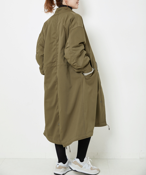 「Spick & Span」 ミリタリーコート 36 カーキ レディース_画像3
