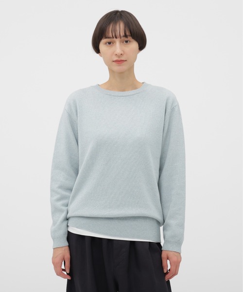 MARGARET HOWELL アイボリー 長袖ニットセーター II MARGARET HOWELL（マーガレットハウエル）の「CABLE KNIT（ニット