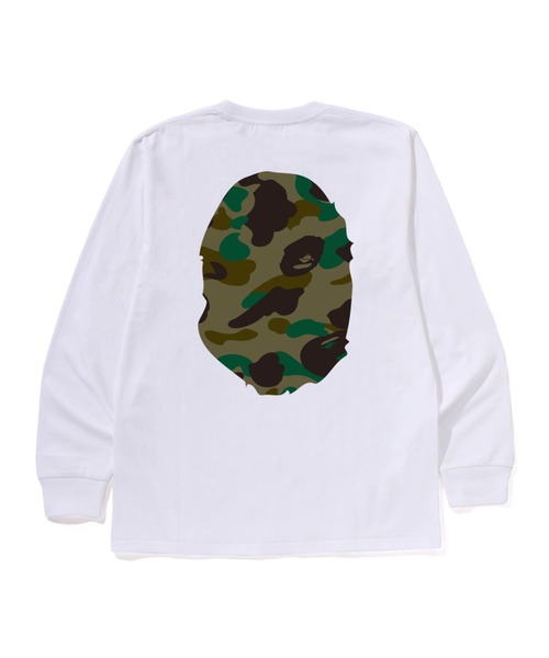 アベイジングエイプ BAPE カモ ファスナー　エイプビッグ ヘッドTシャツ A BATHING APE（アベイシングエイプ） tシャツ 1ST CAMO BIG APE HEAD