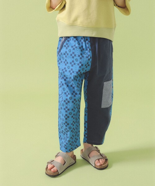 ワイドパンツ パンツ パッチワーク パンツ 2026SS（90〜140cm） キッズ 子供服 男の子 女の子の画像