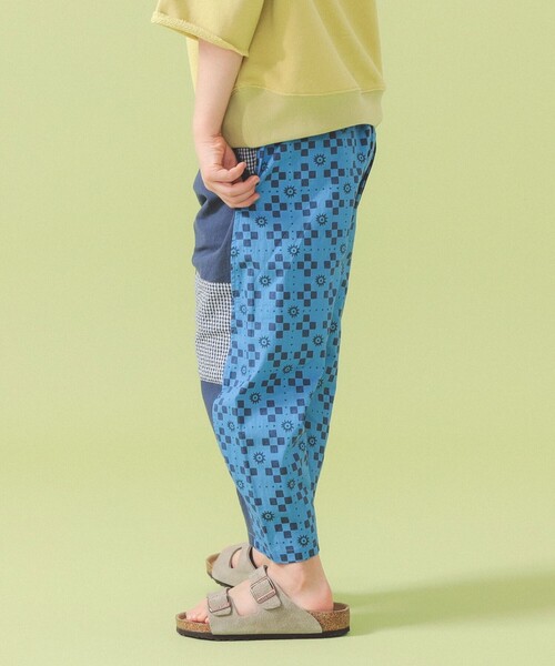 ワイドパンツ パンツ パッチワーク パンツ 2026SS（90〜140cm） キッズ 子供服 男の子 女の子の画像