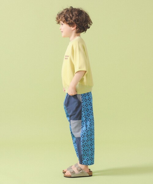 ワイドパンツ パンツ パッチワーク パンツ 2026SS（90〜140cm） キッズ 子供服 男の子 女の子の画像