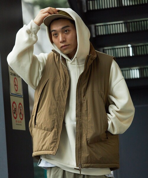 「FREAK'S STORE」 ベスト MEDIUM ベージュ メンズ_画像2