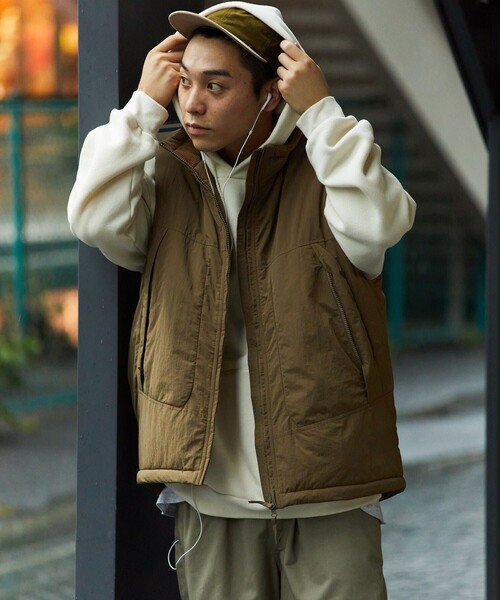 「FREAK'S STORE」 ベスト MEDIUM ベージュ メンズ_画像7