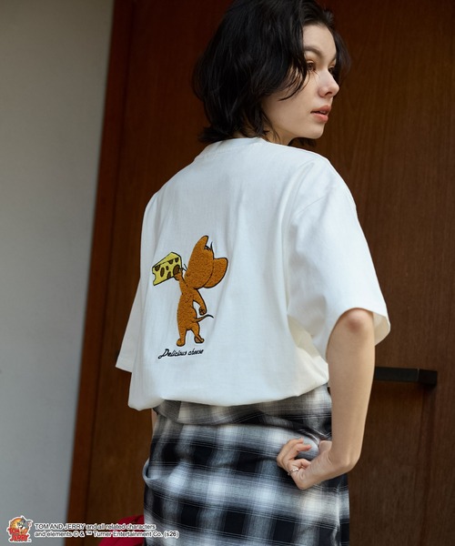tシャツ 「TOM and JERRY」別注 ヴィンテージデザイン プリント 刺繍