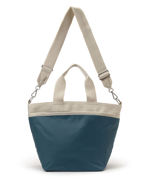 LeSportsac トートバッグ ネイビー/ベージュ LeSportsac（レスポートサック） トートバッグ BUCKET TOTE ブルー