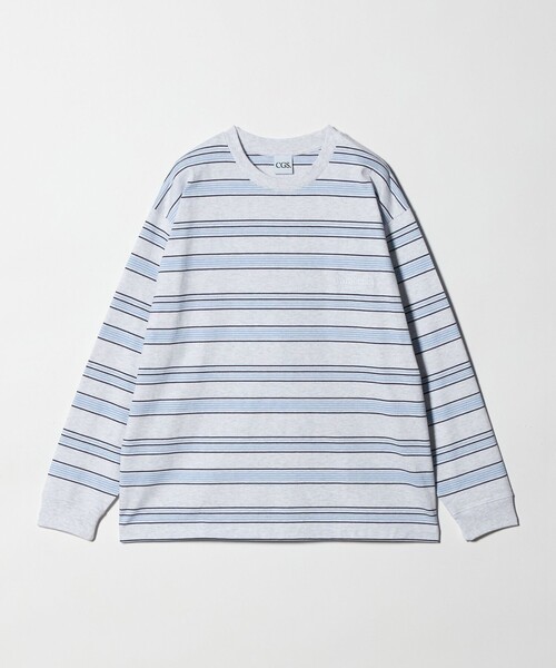 【WHITE】<CGS.>オーガニックコットン プリント ロングスリーブ Tシャツ CGS.＞オーガニックコットン プリント ロングスリーブ Tシャツ