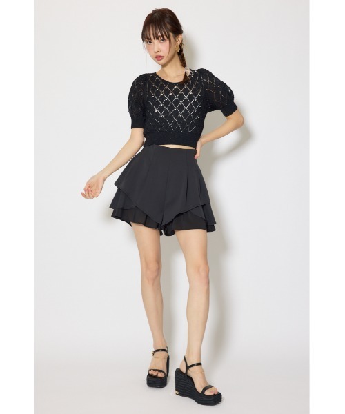 ニット セーター 「AKB48 伊藤百花さん着用」ビジュー付きバックリボンニットトップス　春服 レディース | rienda | 11