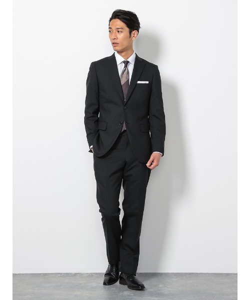 「Perfect Suit FActory」 スーツ A4 ブラック メンズ_画像3