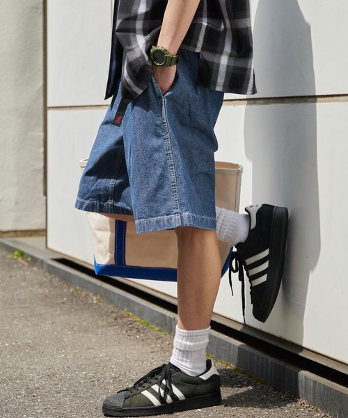 Gramicci（グラミチ） ワイドパンツ ジーンズ JAPANESE CHAMBRAY SHORT