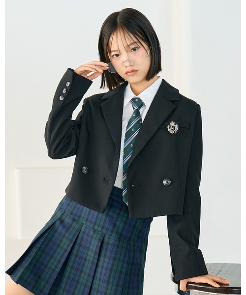 Lovetoxic ラブトキ 卒服 150(M) 黒 セットアップ 緑ネクタイ付 LOVETOXIC 「LOVETOXIC」 「KIDS」テーラードジャケット - ライト