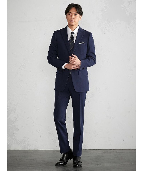 【美品】パーフェクトスーツファクトリー スーツ 上下　スリーピース A6 Perfect Suit FActory（パーフェクト スーツ ファクトリー） スーツ A6