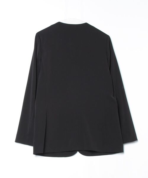 UNITED ARROWS ノーカラージャケット ダークグレー38 MARW UNITED ARROWS（マルゥ ユナイテッドアローズ） ノーカラー