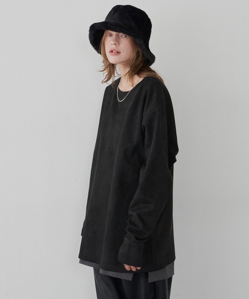 「AIVER」 長袖Tシャツ SMALL ライトグレー メンズ_画像5