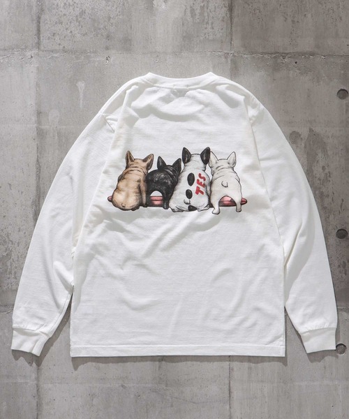 「The Endless Summer」 長袖Tシャツ MEDIUM ベージュ メンズ_画像5
