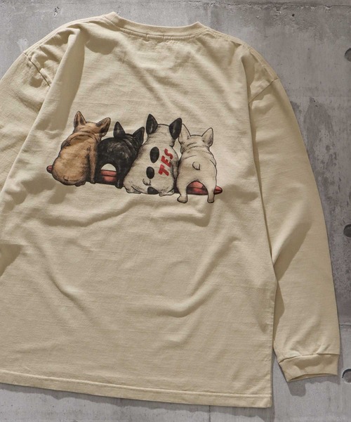 「The Endless Summer」 長袖Tシャツ MEDIUM ベージュ メンズ_画像9