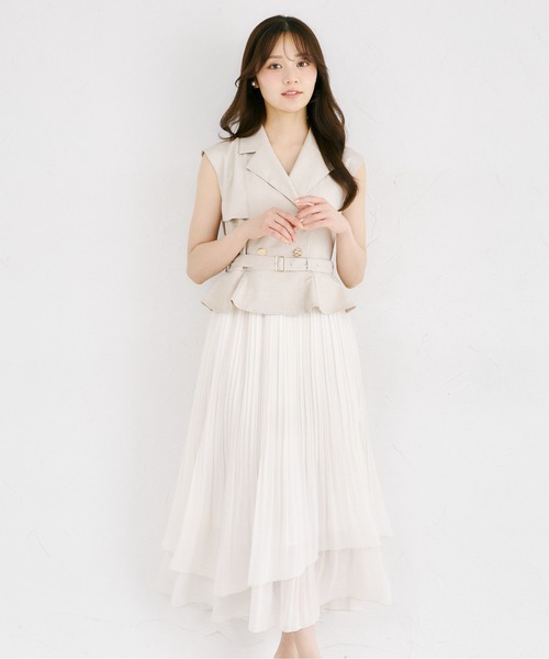tocco closet（トッコ クローゼット） ワンピース イレヘムプリーツ 