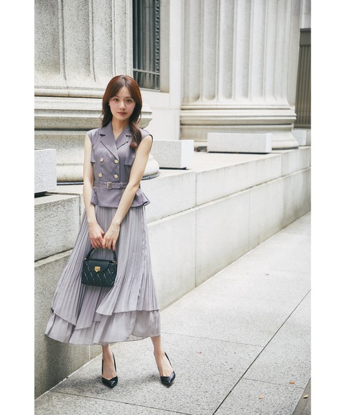 tocco closet（トッコ クローゼット） ワンピース イレヘムプリーツ