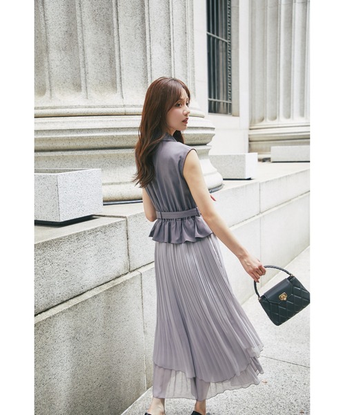 tocco closet（トッコ クローゼット） ワンピース イレヘムプリーツ