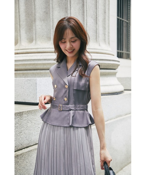 tocco closet（トッコ クローゼット） ワンピース イレヘムプリーツ