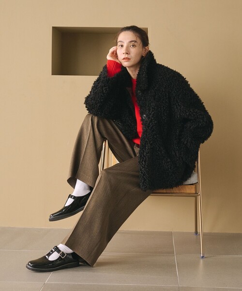 BEAUTY＆YOUTH UNITED ARROWS ローファー レザーライク Tストラップ