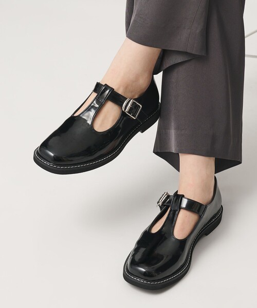 BEAUTY＆YOUTH UNITED ARROWS ローファー レザーライク Tストラップ