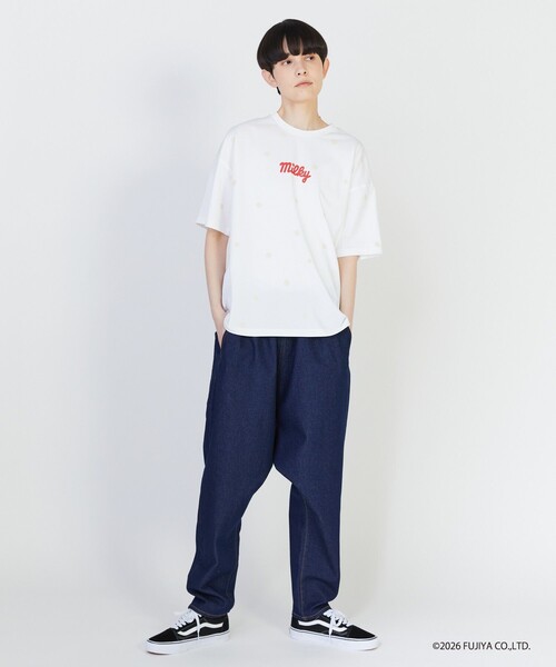 「FRAPBOIS」 「milky」半袖Tシャツ 2 ブラック レディース_画像6