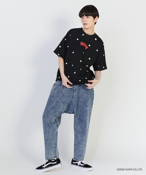 「FRAPBOIS」 「milky」半袖Tシャツ 2 ブラック レディース_画像8