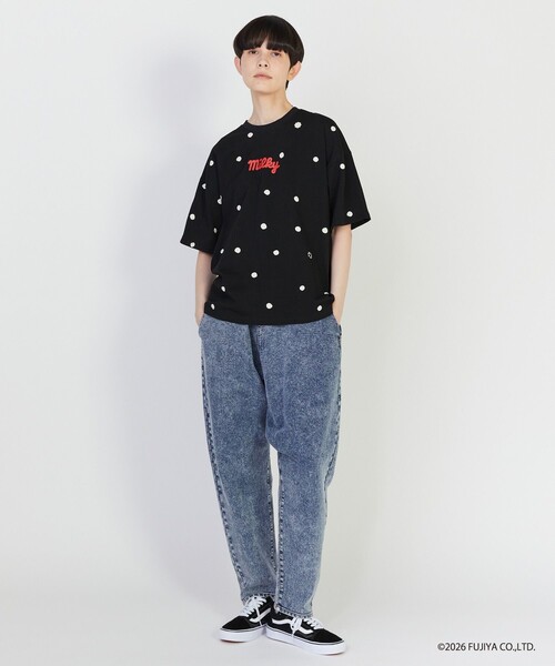 「FRAPBOIS」 「milky」半袖Tシャツ 2 ブラック レディース_画像9