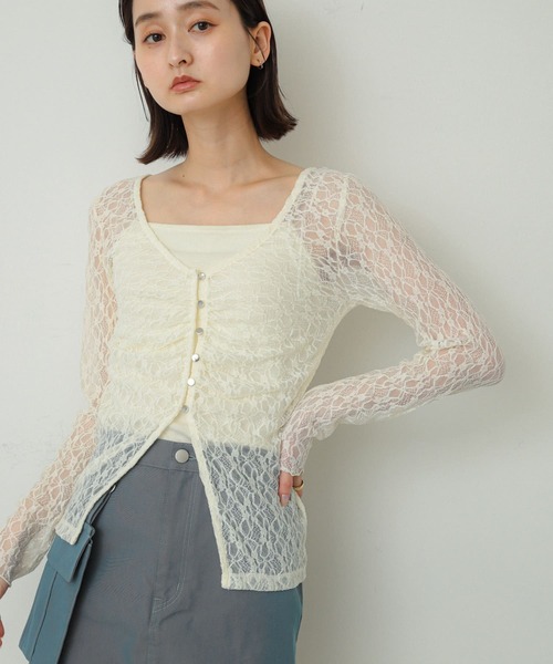 「SENSE OF PLACE by URBAN RESEARCH」 カーディガン ONE ネイビー レディース_画像2