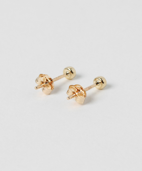 ピアス K10　ラウンドダイヤ　ピアス 