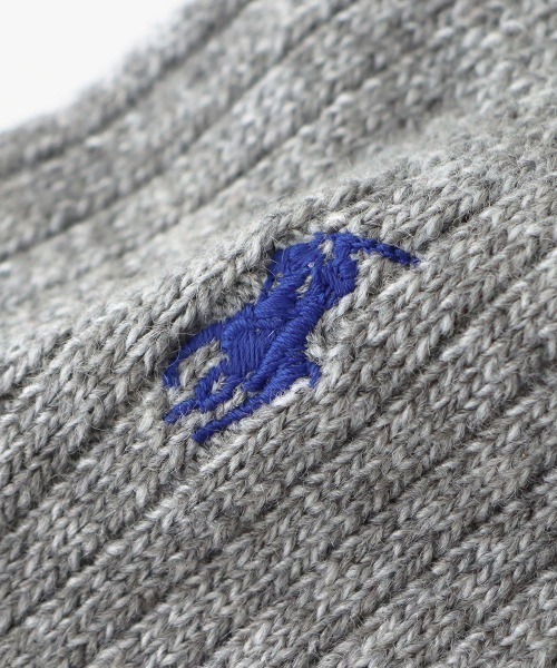 靴下 POLO RALPH LAUREN メンズ 毛混 ワンポイント リブ ショートソックス 02025415 メンズ | POLO RALPH LAUREN | 05