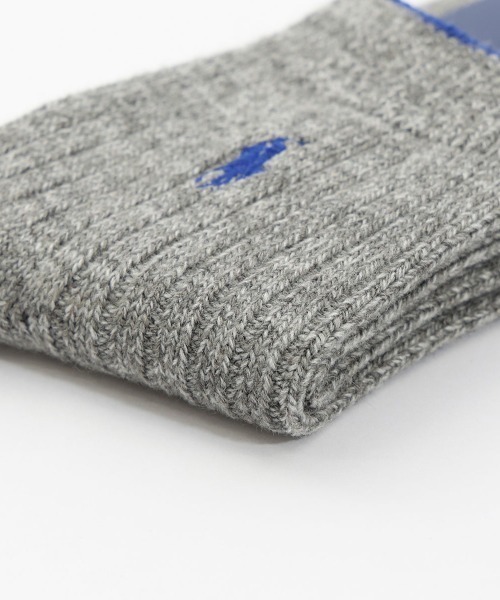 靴下 POLO RALPH LAUREN メンズ 毛混 ワンポイント リブ ショートソックス 02025415 メンズ | POLO RALPH LAUREN | 04