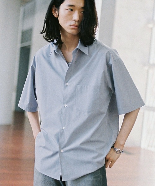トップス NEW BASIC MICRO SPAN BOX H/S SHIRT NEW BASIC MICRO SPAN BOX H/S SHIRT（シャツ/ブラウス）｜WYM