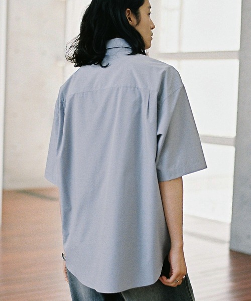 トップス NEW BASIC MICRO SPAN BOX H/S SHIRT WYM LIDNM シャツ NEW BASIC MICRO SPAN BOX H/S SHIRT メンズ