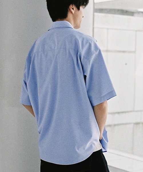 WYM LIDNM シャツ NEW BASIC MICRO SPAN BOX H/S SHIRT メンズ