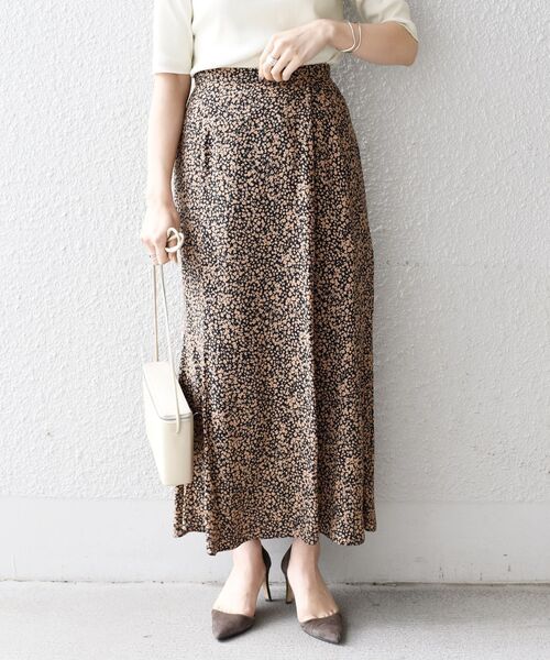 SHIPS（シップス） ロング スカート フラワープリントロングスカート